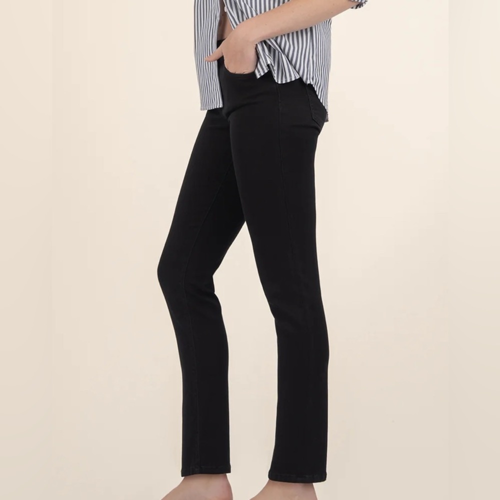 Kut from the Kloth | Stevie Mid Rise Straight Leg Jeans | Black Jeans | NWT - Picture 3 of 14